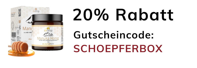 manuka-honig-bedrop-gutschein-gutscheincode-schöpferinsel